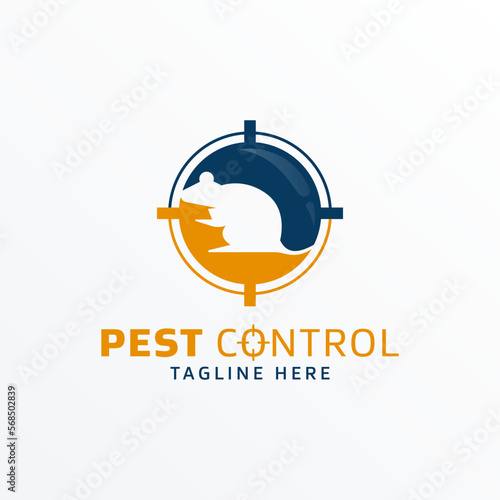 Pest control logo vector illustration