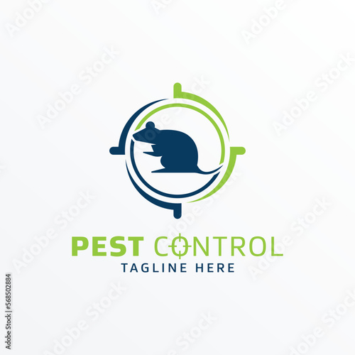 Pest control logo vector illustration