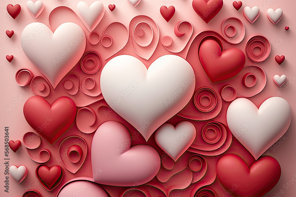 valentine's day, heart, roses, love, red, pink, white, background, sweet, cute, affectionate, romantic, blissful, joy, happy, kiss, valentine, lover, chocolate, candy, flower, gift, hearts, day, 