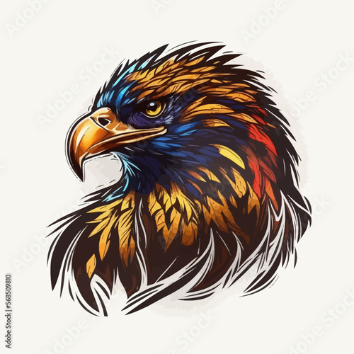 Eagle Head Eagle Logo Symbol - Gaming Logo Elegant Element for Brand - Eagle Abstract Symbols