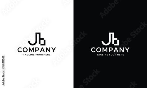 JB initial monogram logo on a black and white background.