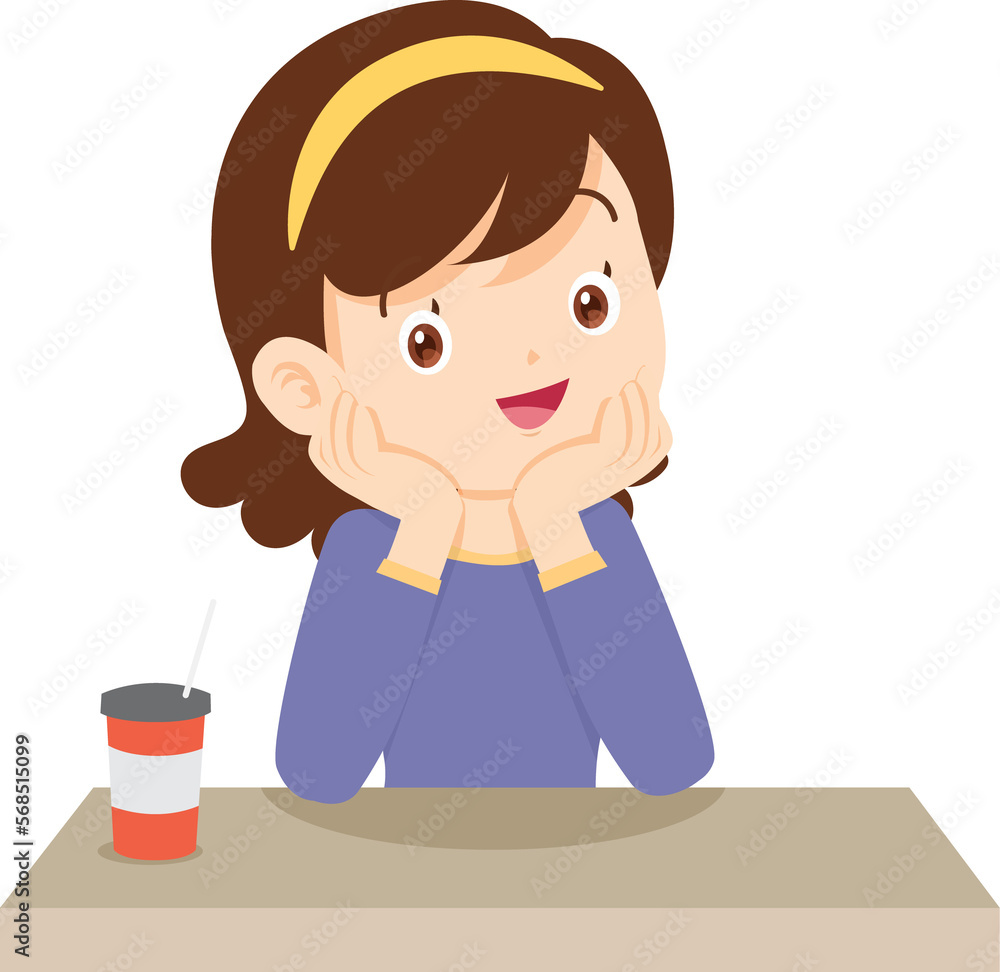 people thinking sitting and rest her chin in hands people thinking sitting and rest her chin in hands