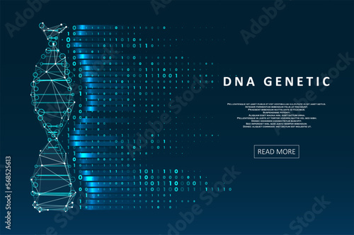 Big genomic data visualization photo