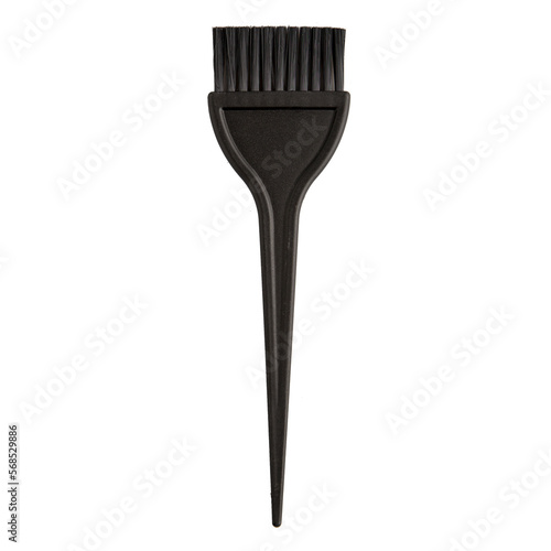 Professional hair coloring tools isolated on white background