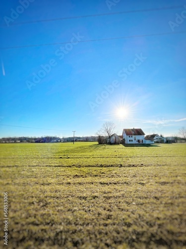 house in field