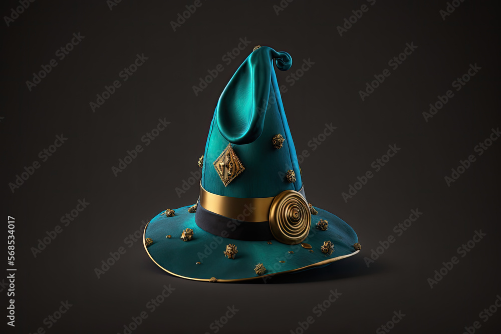 Isolated 3D Magic Cap Studio Shot - UHD 8k AI-Generated Stock