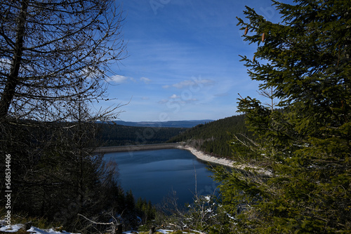 Ausblick über die Ohratalsperre bei Luisenthal im Thüringer Wald	
 photo