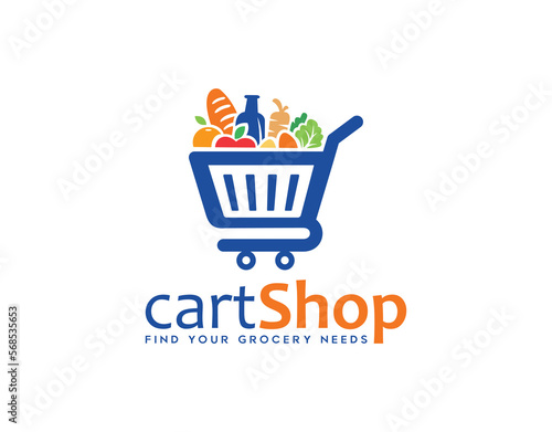  Trolley for Shop Logo or icon sign symbol vector