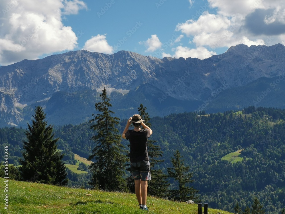 Naklejka premium Natur, Berg, See, Italien