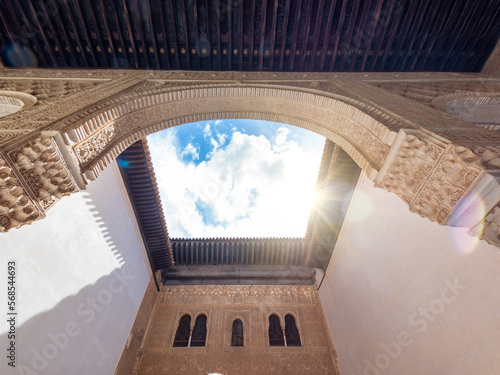 Nasrid Palaces in the Alhambra in Granada, Andalusia, Spain, Unesco heritage