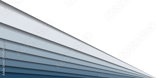 Background with paper layers effect. Gradient from white to blue. Space for your text.