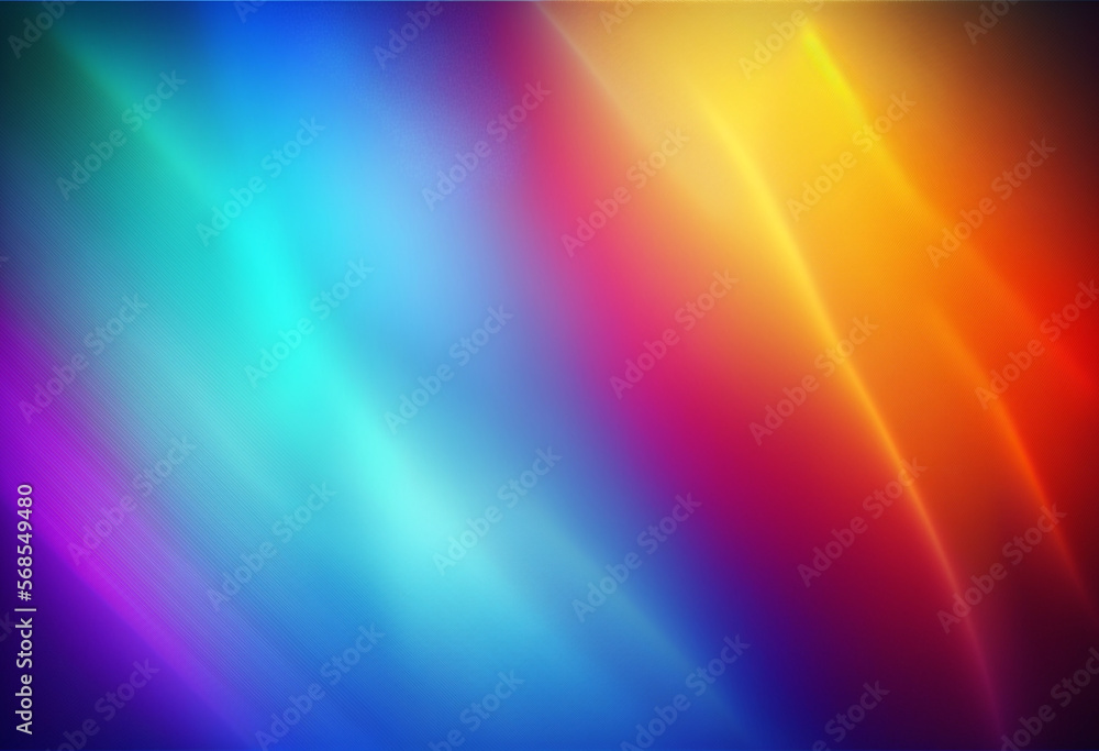 Ai-Generated Render of an Abstract Vibrant and Colorful Illusionary Visual Art