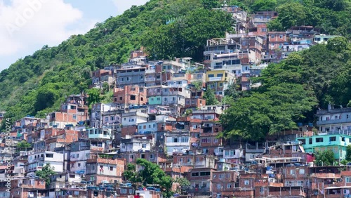 Wallpaper Mural aerial view to the Favela Cantagalo-Pavao-Pavaozinho from Copacabana in Rio de Janeiro Torontodigital.ca
