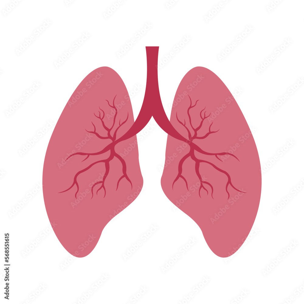 lungs icon logo vector design template lungs icon logo vector design template