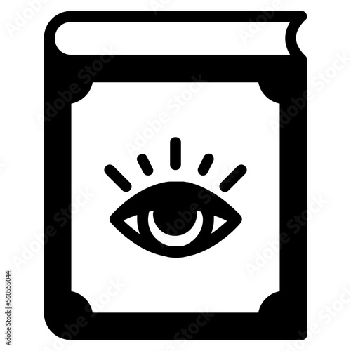 magic book glyph icon