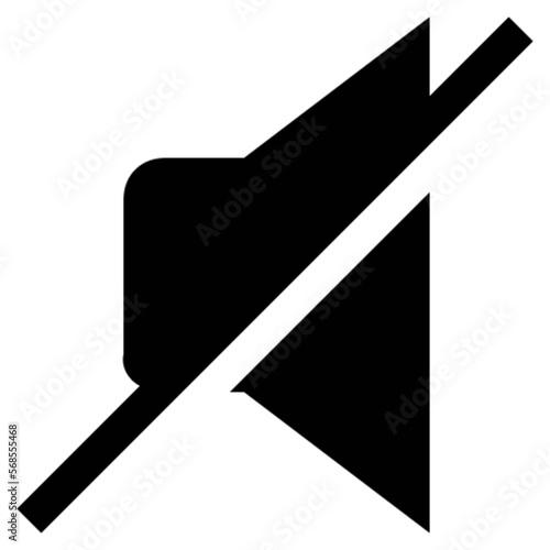 mute vector, icon, symbol, logo, clipart, isolated. vector illustration. vector illustration isolated on white background.