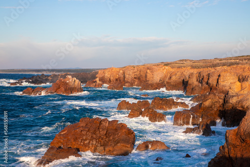 Landscape of the rocky coast of Sines - Portugal