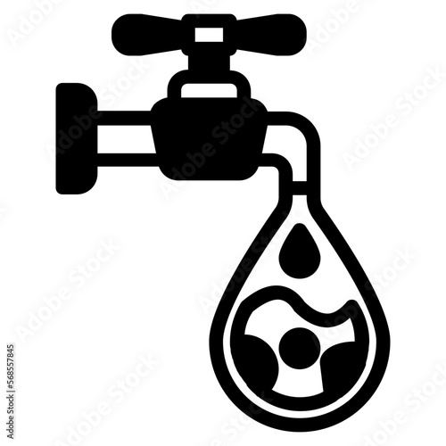 faucet glyph icon