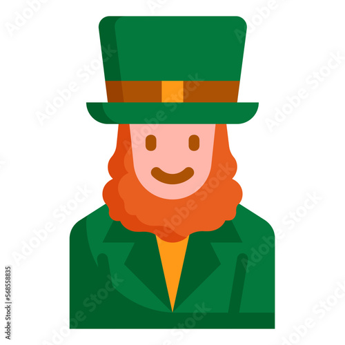 leprechaun flat icon