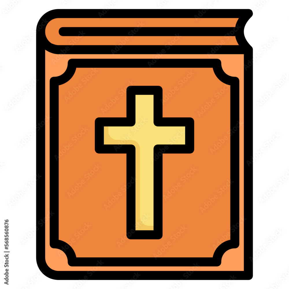 bible Color line icon bible Color line icon