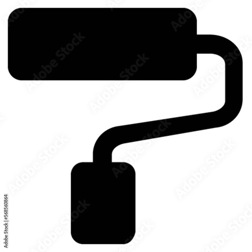 paint roller vector, icon, symbol, logo, clipart, isolated. vector illustration. vector illustration isolated on white background.