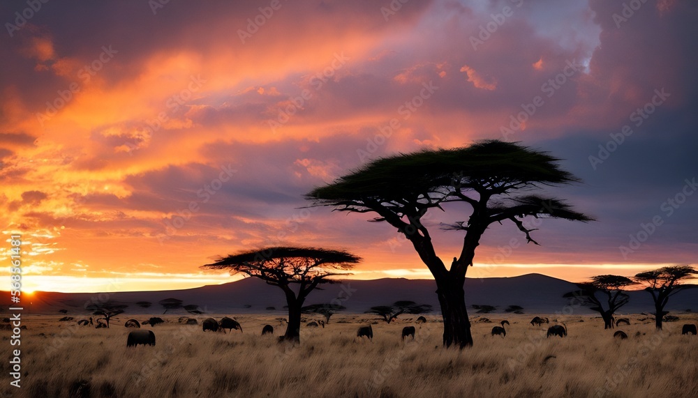 Spectacular Serengeti Sunset