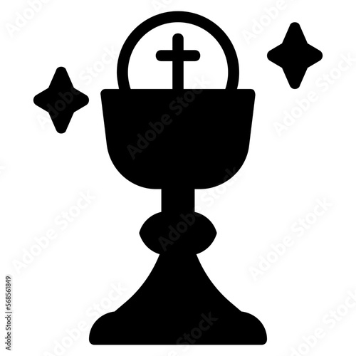 holy eucharist glyph icon