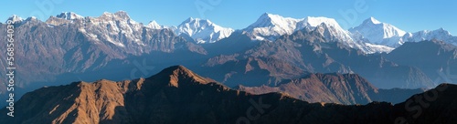 mounts Everest Lhotse and Makalu great himalayan range © Daniel Prudek