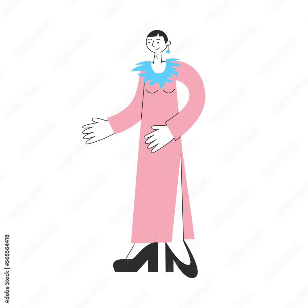 Transgender person with symbols and flag colors. Trans awareness and visibility, equality, diversity concept. Lgbt pride. Vector flat illustration. Transgender person with symbols and flag colors. Trans awareness and visibility, equality, diversity concept. Lgbt pride. Vector flat illustration.