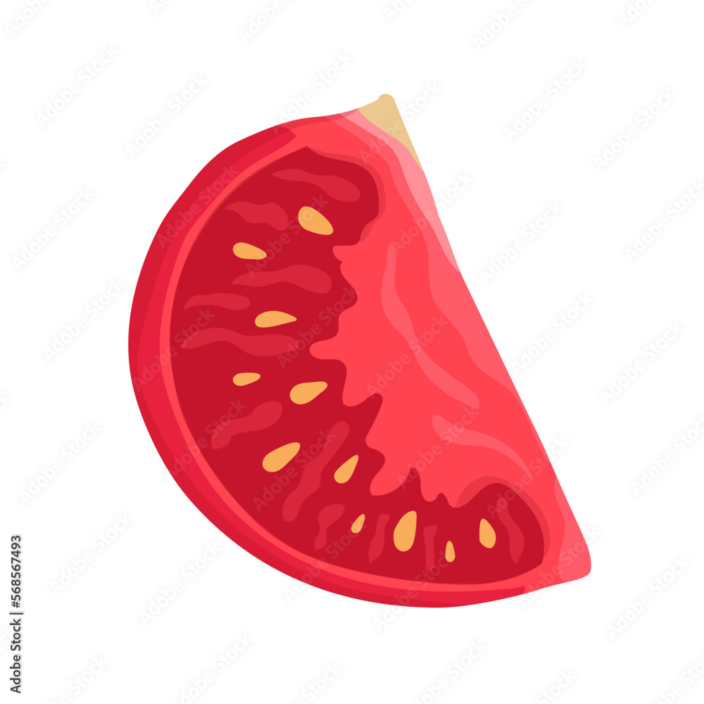 SliSlice of ripe juicy tomato.Vector graphics.ce of ripe juicy tomato.Vector graphics. SliSlice of ripe juicy tomato.Vector graphics.ce of ripe juicy tomato.Vector graphics.