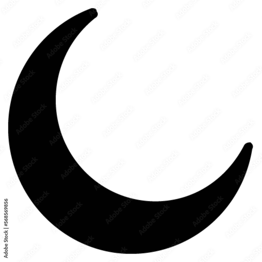 crescent vector, icon, symbol, logo, clipart, isolated. vector illustration. vector illustration isolated on white background. crescent vector, icon, symbol, logo, clipart, isolated. vector illustration. vector illustration isolated on white background.
