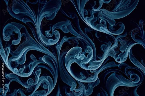 abstract background with smoke swirls - By Generative AI