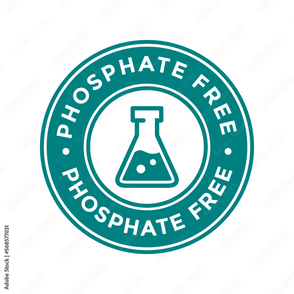 Phosphate vector logo or badge. Phosphate vector logo or badge.