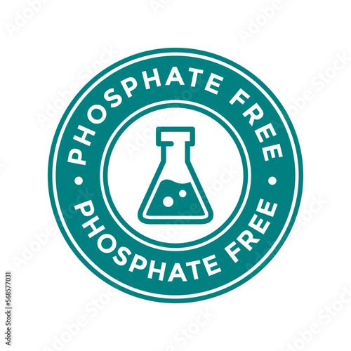 Phosphate vector logo or badge.