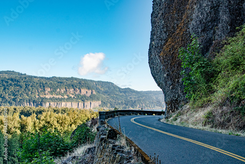 Old Historic Highway in the Columbia River Gorge in Oregon & Washington photo