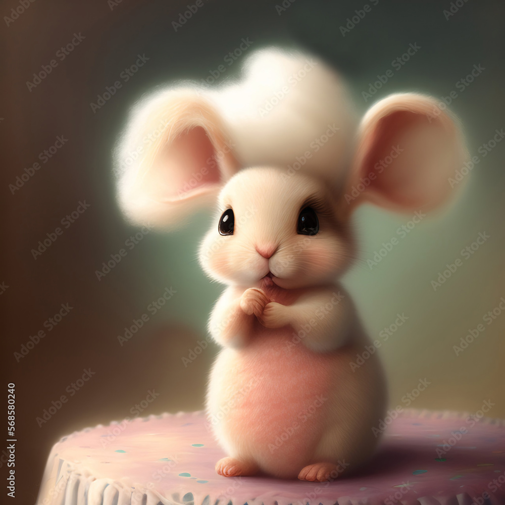 Generative AI: cute fantasy animal for children story book Generative AI: cute fantasy animal for children story book