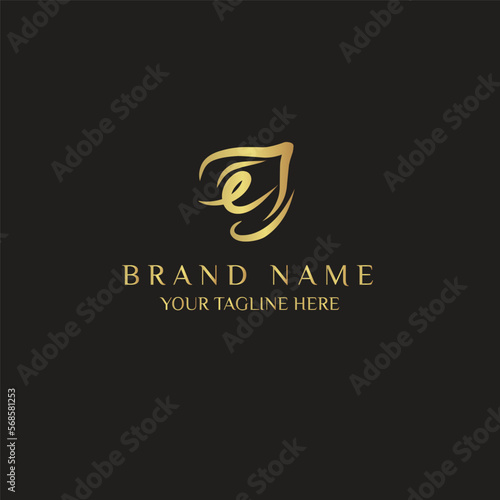 Letter E Online Shop Logo vector