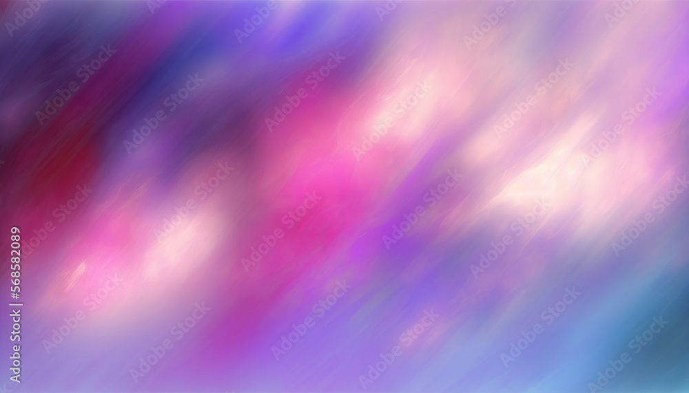 Bright Vibrant Colorful abstract blur and smudges. Generative AI illustration