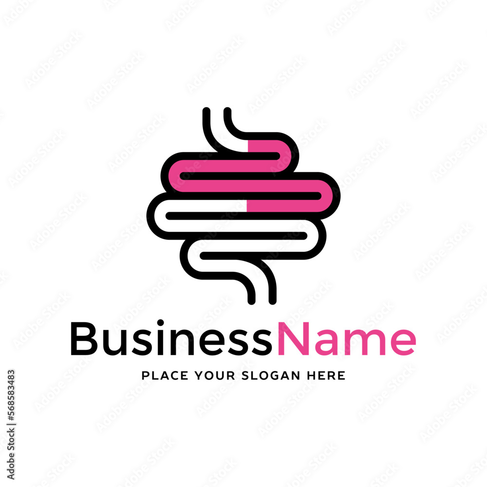 Digestion vector logo template. This design use human organ and linear type symbol. Digestion vector logo template. This design use human organ and linear type symbol.