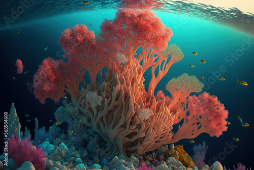 the red sea's coral reefs. Generative AI