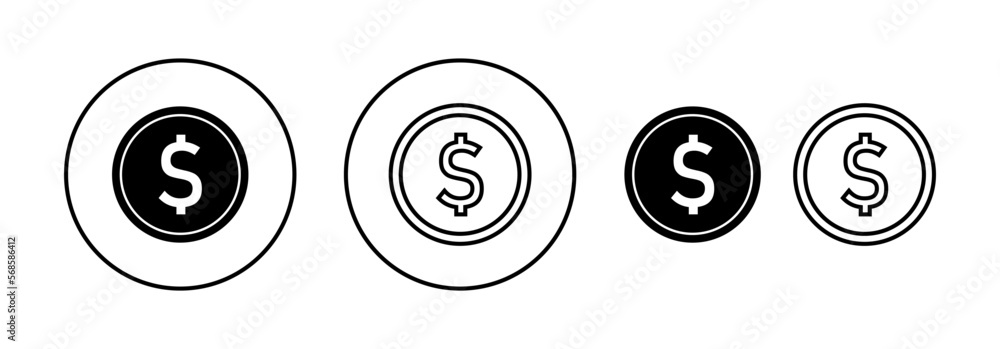 Money icon vector for web and mobile app. Money sign and symbol Money icon vector for web and mobile app. Money sign and symbol