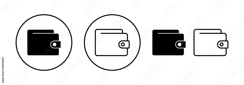 Wallet icon vector for web and mobile app. wallet sign and symbol