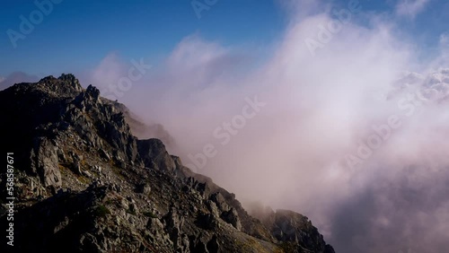 Wallpaper Mural 北アルプス立山連峰の雄山からのタイムラプス動画 Torontodigital.ca