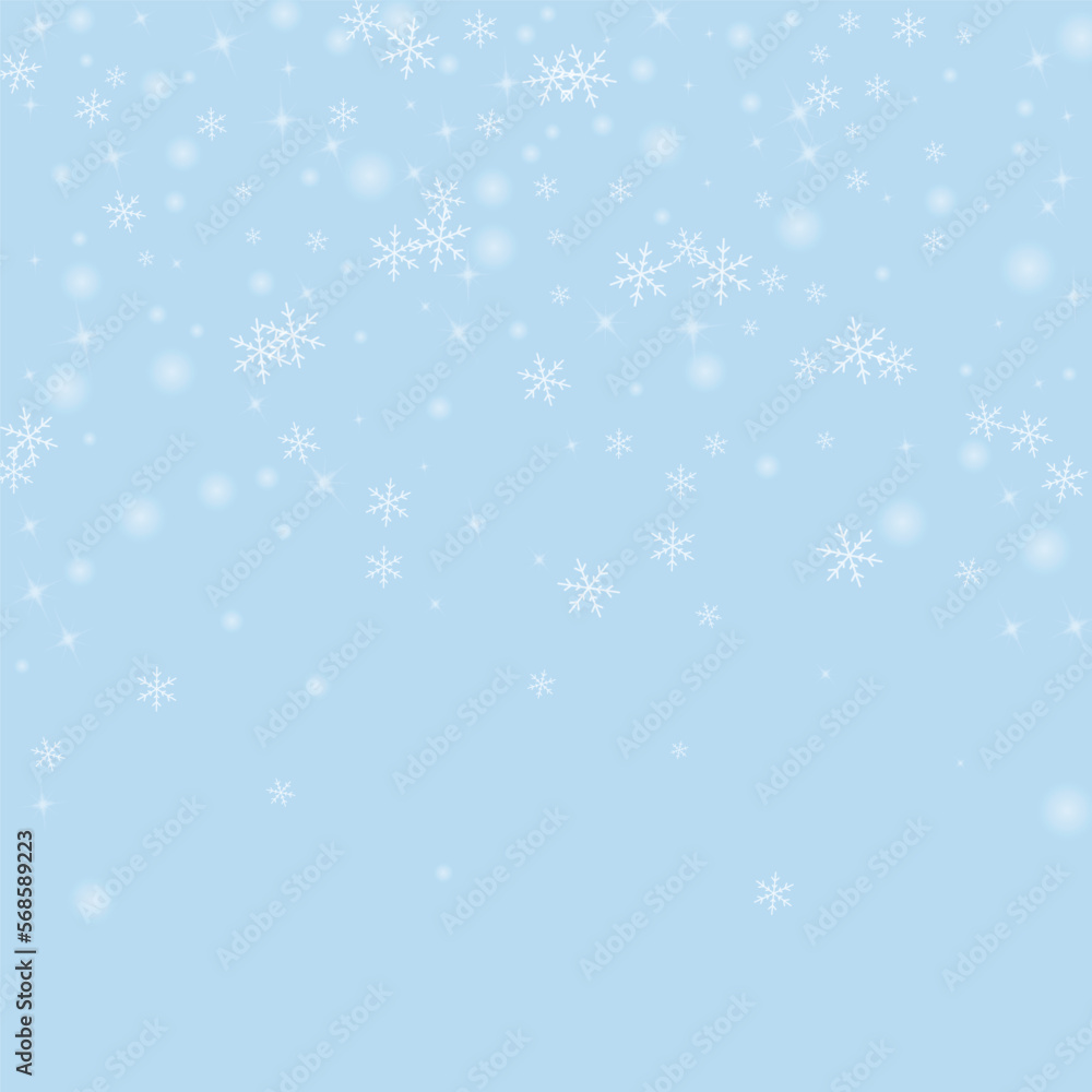 Snowfall overlay christmas background. Subtle