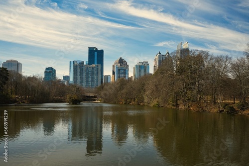 Panoramic view of Piedmont Park and Atlanta skyline © Rajesh