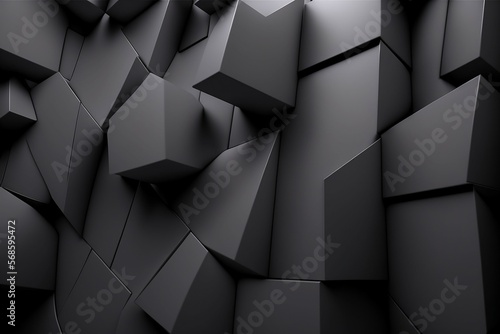3d Solid Grey Cubes Business Background