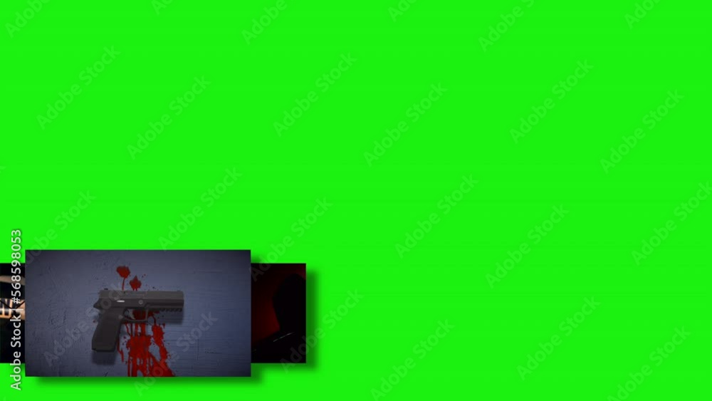 Crime scene concept lower third green screen Crime scene concept lower third green screen
