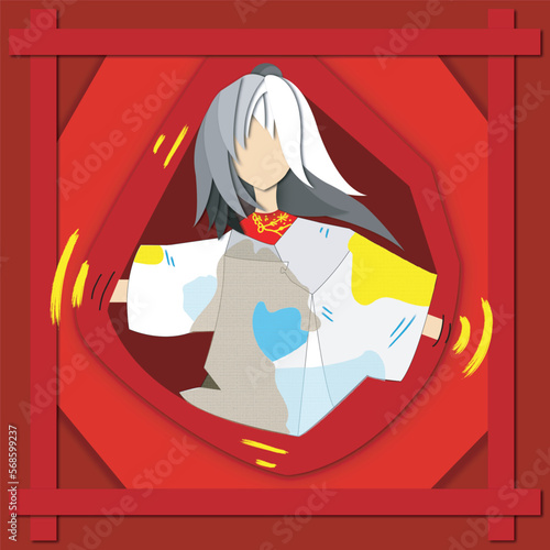 elegant chinese tribal woman