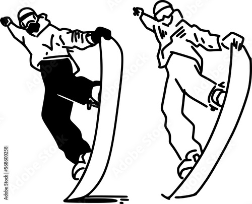 silhouette of a snowboarder making a jump trick