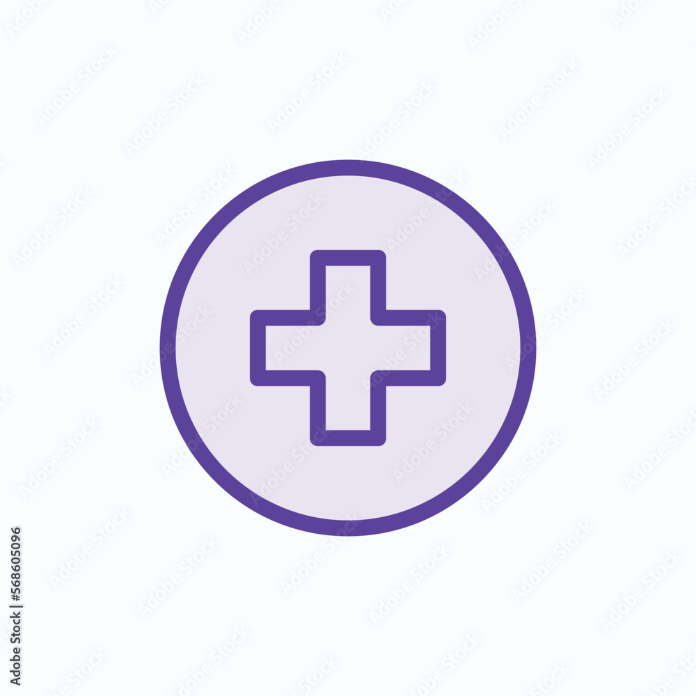 Medical sign logo outline medical icon on a white background EPS Vector Medical sign logo outline medical icon on a white background EPS Vector